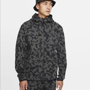 NEW Nike Tech Fleece Camo Black Jacket Coat Hoodie